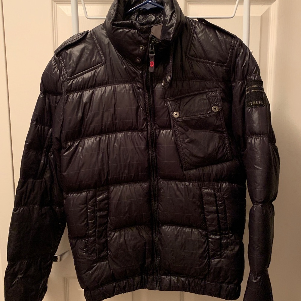 ***SOLD***Diesel Black puffer down jacket, size S